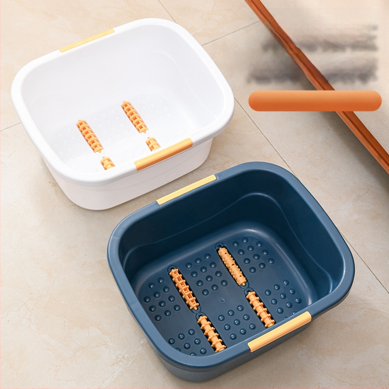 Kibiras pėdų voniai, specialus kibiras pėdų voniai virš blauzdų, namų izoliacija, masažas, kibiras pėdų voniai su dangčiu, plastikinis sustorinimas