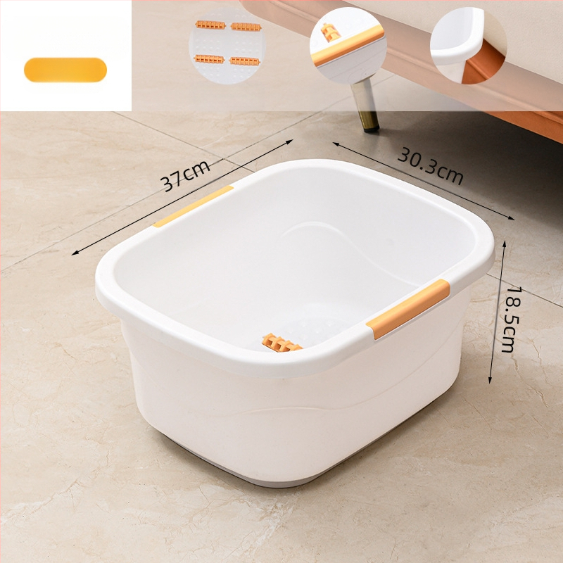 Kibiras pėdų voniai, specialus kibiras pėdų voniai virš blauzdų, namų izoliacija, masažas, kibiras pėdų voniai su dangčiu, plastikinis sustorinimas