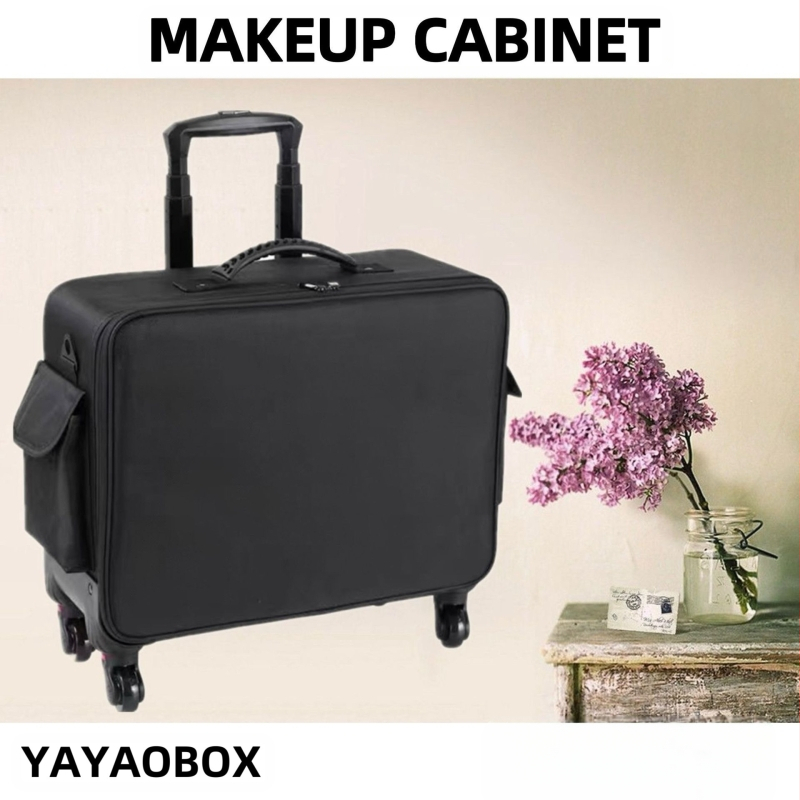 Didelės talpos aukščio profesionalus traukimo strypo krepšys Profesionalus tatuiruočių kosmetikos dėklas Makiažas Blakstienų nagų grožio įrankiai Sandėliavimas