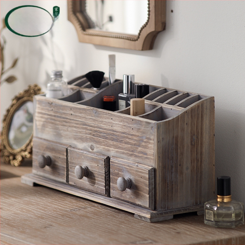 Vintāžas masīvkoka galda kosmētikas kaste dekoratīvs skapis antīks, vecs, vienkāršs apdares uzglabāšanas skapis antīka tualetes kaste