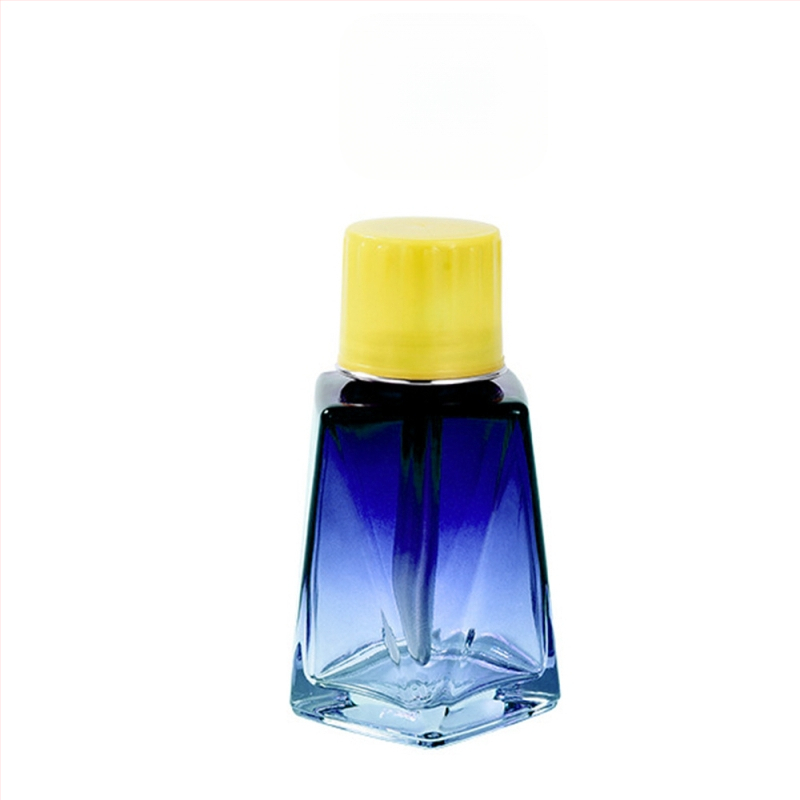 Nagų dailės valymo vandens preso buteliukas Nagų dailės iškrovimo skysčio didelis butelis Kvadratinis apsauginis nuo skysčio atbulinio srauto smulkaus tinklelio stiklinis butelis, specialus nagų dailės parduotuvei