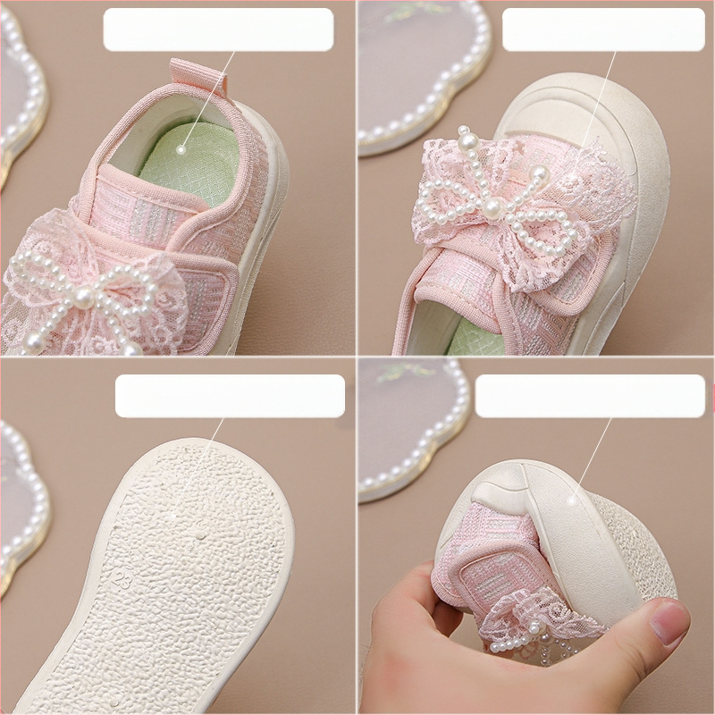 Dječje cipele za malu djecu, proljeće, ljeto, jesen, 1-5 godina, 6 godina, mekano dno s mašnom, prozračne korejske dječje cipele za skakanje