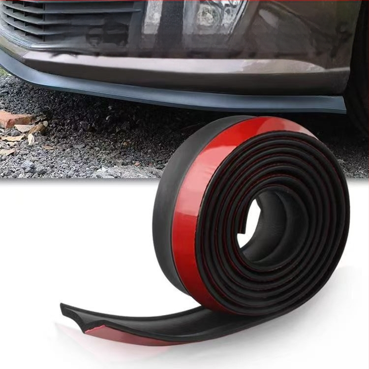 Automašīnas modificēta priekšējās lūpas dekoratīvā sloksne, putu gaismas mīksta sloksne, universāla bampera apkārtnes priekšējā bampera pretsadursmes un skrāpējumu gumijas sloksne