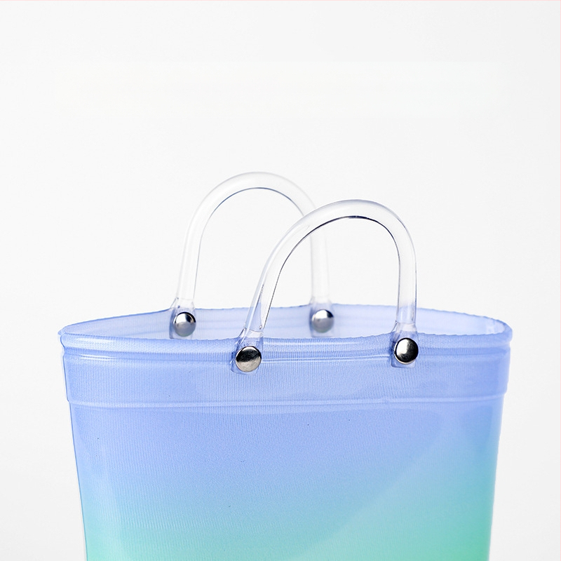 Bērnu lietus apavi Ins Foreign Trade Girls lietus zābaki Princess augstas kvalitātes varavīksnes caurspīdīgi viduscaurules neslīdoši ūdens apavi lieliem bērniem