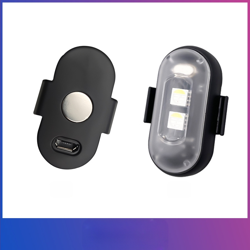 Belaidis nuotolinio valdymo orlaivio lengvasis automobilis motociklas universalus spalvingas mirksintis įspėjamasis žibintas UAV piloto žibinto įkrovimas