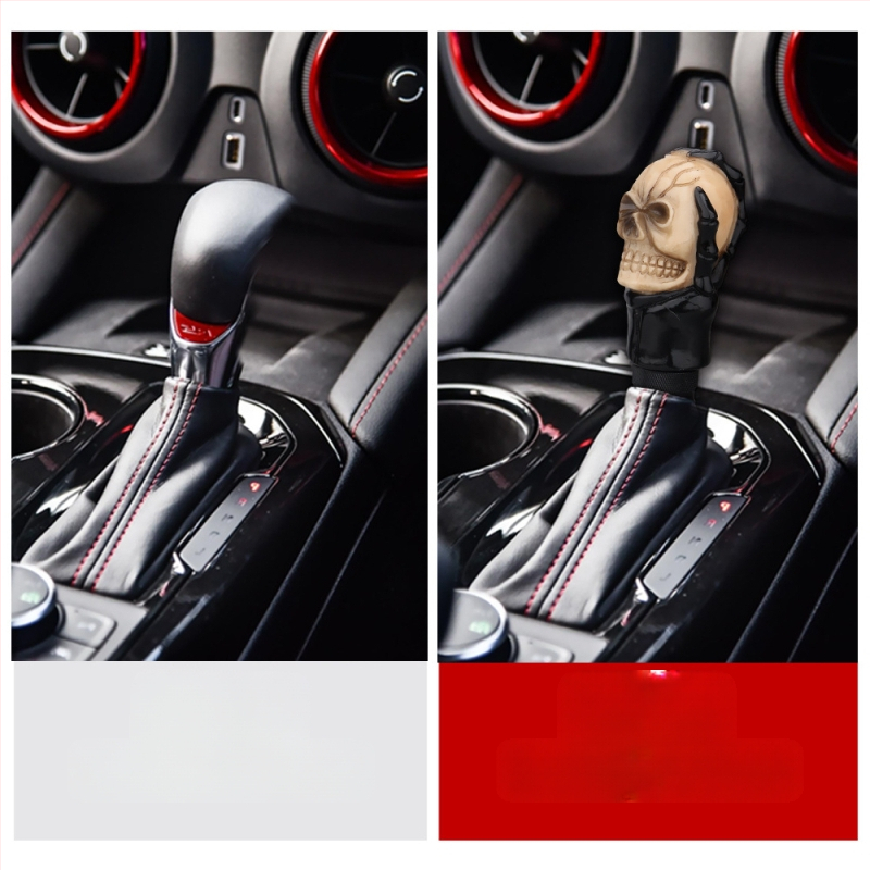 "Zahraničný obchod cezhraničný čierny ručný lebkový blok auto upravený prevodový stupeň živicová radiaca páka vlnová páka závesný blok univerzálny