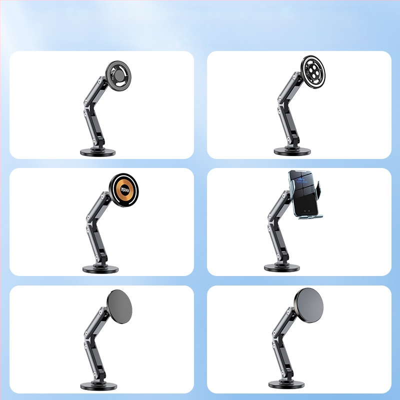 17 mm universalus rutulinis laikiklis automobiliui, lipnus sulankstomas prailginimas, metalinis aliuminio lydinio, reguliuojamas