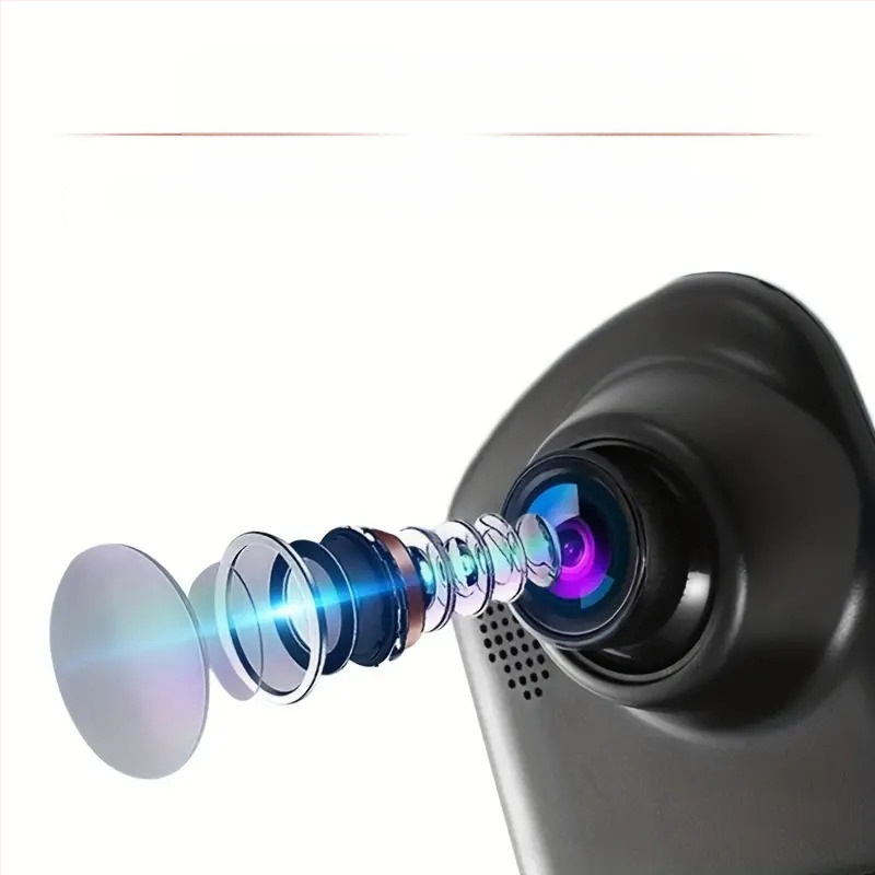 Automašīnas atpakaļskata spoguļa braukšanas ierakstītājs ar priekšējo un aizmugurējo dubulto ierakstīšanu 1080P, ar atpakaļgaitas attēlu, automašīnas DVR ar augstas izšķirtspējas nakts redzamību