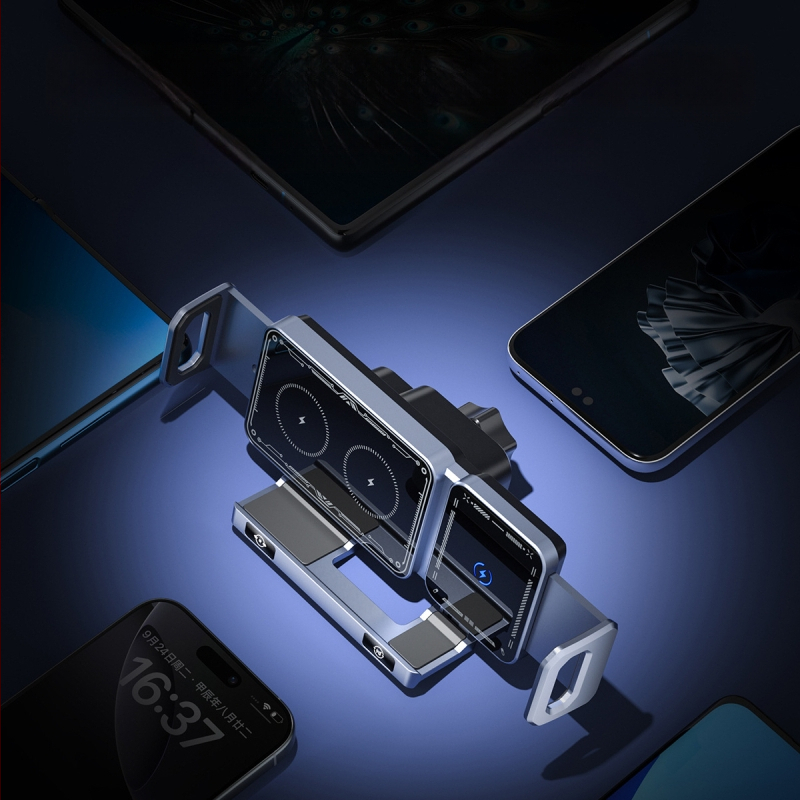 Sulankstomas ekranas mobiliojo telefono automobilinis laikiklis 2025 m. naujas belaidis įkrovimas, skirtas „Huawei X5 Samsung“ fiksuotam navigacijos laikikliui