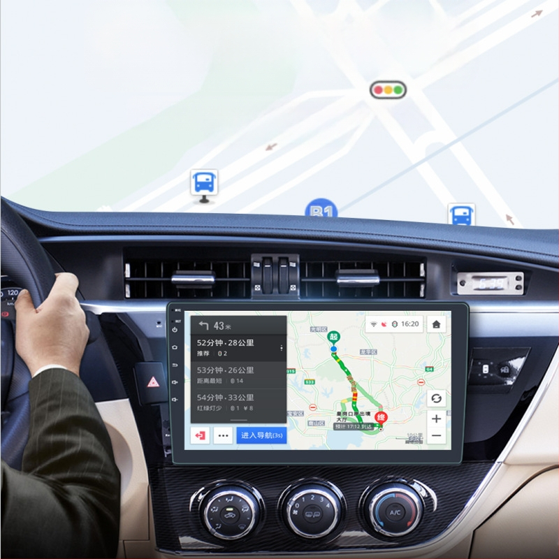 9/10 collu Android automašīnas GPS navigācija Bluetooth mobilā tālruņa savienojums automašīnas MP5 atskaņotājs Bezvadu CarPlay