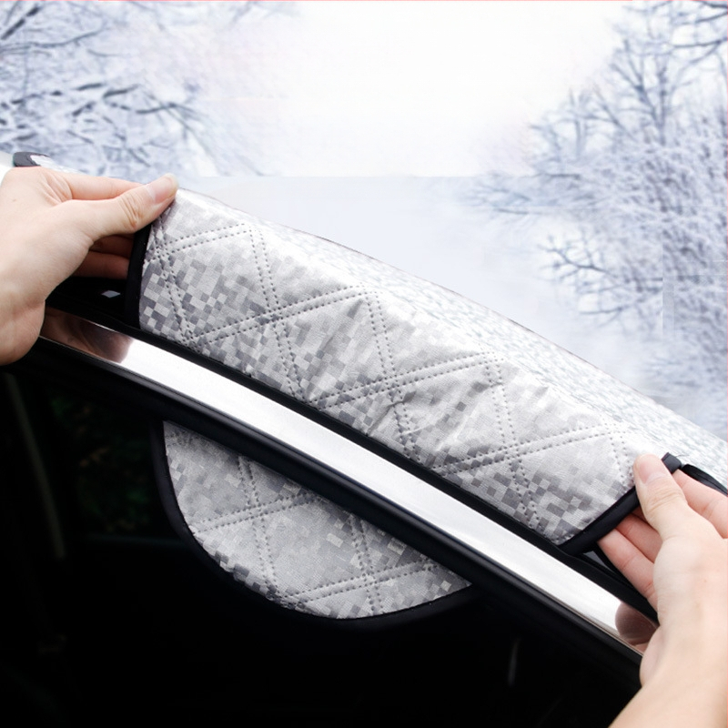 Tarpvalstybinis automobilio saulės skydelio pusinis uždangalas, automobilio striukė, priekinio stiklo apsauga nuo saulės ir šilumos izoliacija, storas sniego skydas, sniego uždanga, automobilio uždangalas