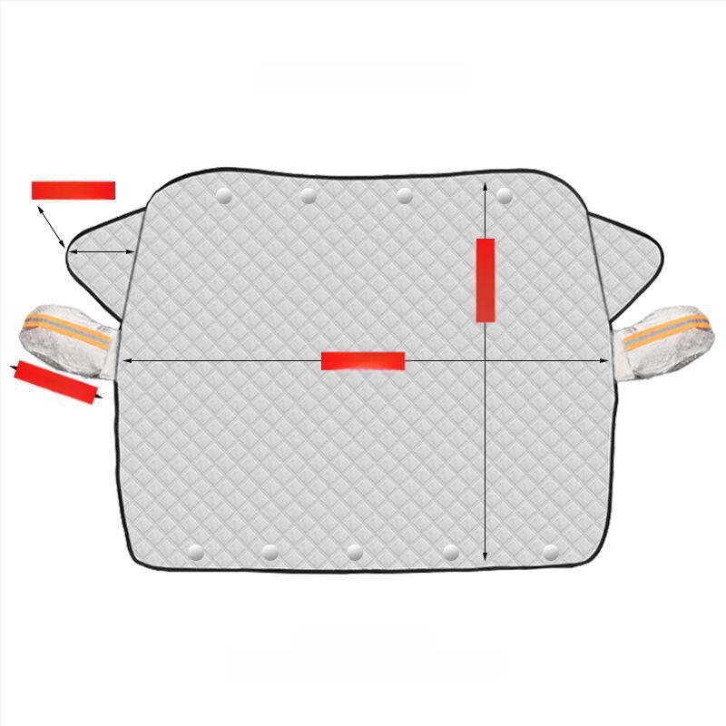 Tarpvalstybinis automobilio saulės skydelio pusinis uždangalas, automobilio striukė, priekinio stiklo apsauga nuo saulės ir šilumos izoliacija, storas sniego skydas, sniego uždanga, automobilio uždangalas