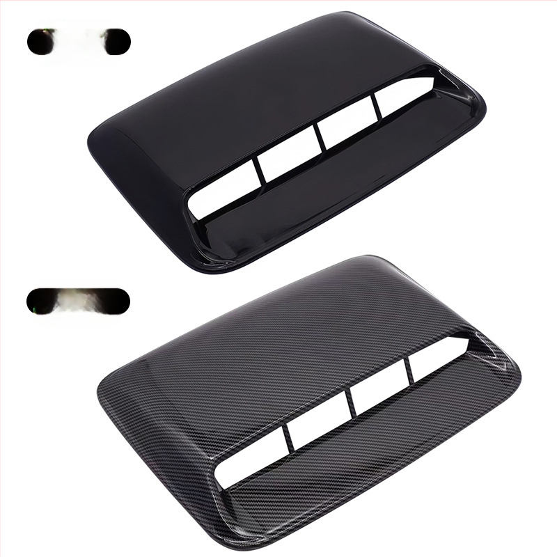 Gamintojo tiekiami lapo formos automobilio asmeniniai oro išleidimo angos gaubto papuošimai, padirbti oro išleidimo angos lipdukai, modifikuojantys gaubtą