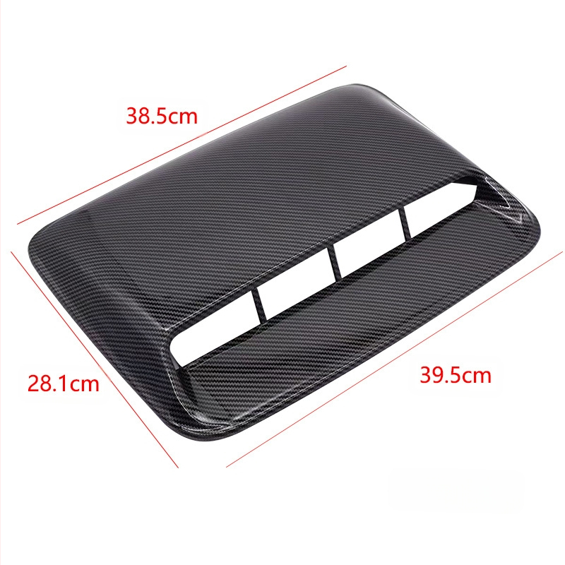 Gamintojo tiekiami lapo formos automobilio asmeniniai oro išleidimo angos gaubto papuošimai, padirbti oro išleidimo angos lipdukai, modifikuojantys gaubtą