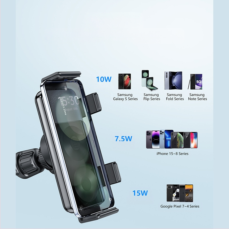 Uus KC sertifitseeritud Zfoldableflip auto juhtmevaba laadija sobib Samsungi kokkupandava ekraaniga mobiiltelefonihoidjale Ce