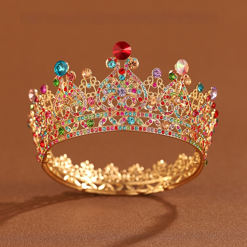 Europietiška ir amerikietiška atmosfera Karūna Nuotaka Galvos apdangalas Moteris aštuoniolikmetė princesė suaugusioji ceremonija gimtadienis karūna vestuvių siūlai plaukų aksesuarai