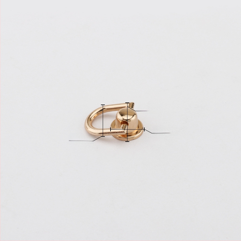 Фабрични директни продажби от сплав, висяща катарама за уши, аксесоари за багаж, чанта, метален висящ пръстен, катарама за чанта, мини фиксирана катарама