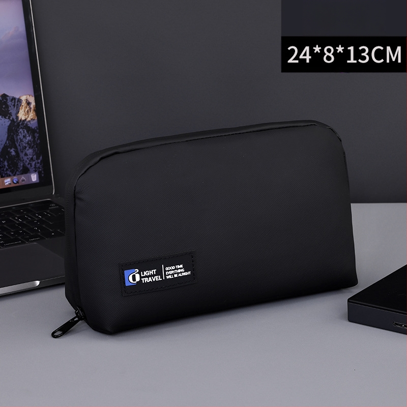 Чанта за съхранение на кабел за данни от кожа от серия Elite, чанта за мишка, слушалки, цифрови аксесоари, чанта за пътуване