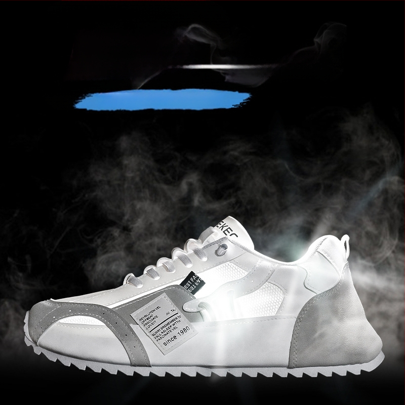 Мъжки обувки, модерни летни мрежести дишащи обувки в корейски стил, универсални обувки за спорт на открито и ежедневни обувки