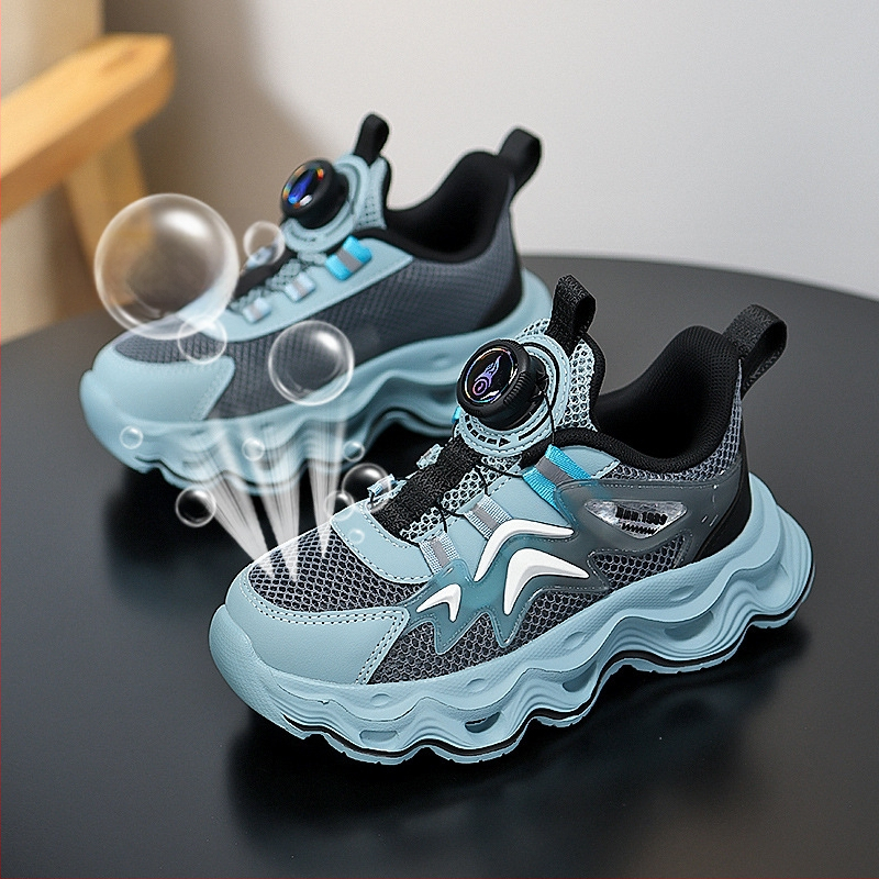 Спортни обувки за момчета 2025 Нови летни изрязани единични мрежести дишащи леки меки подметки детски маратонки за бягане за момичета