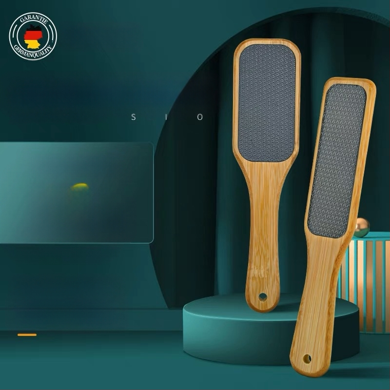 Puidust käepidemega nanoklaasist jalaviil surnud naha konnasilmade eemaldamiseks, pediküüriseade, küünenaha jalahõõrme jala lihvimiskivi