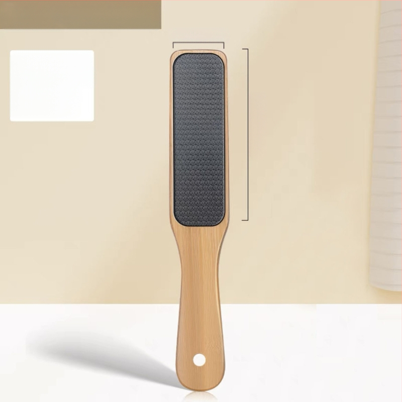 Puidust käepidemega nanoklaasist jalaviil surnud naha konnasilmade eemaldamiseks, pediküüriseade, küünenaha jalahõõrme jala lihvimiskivi