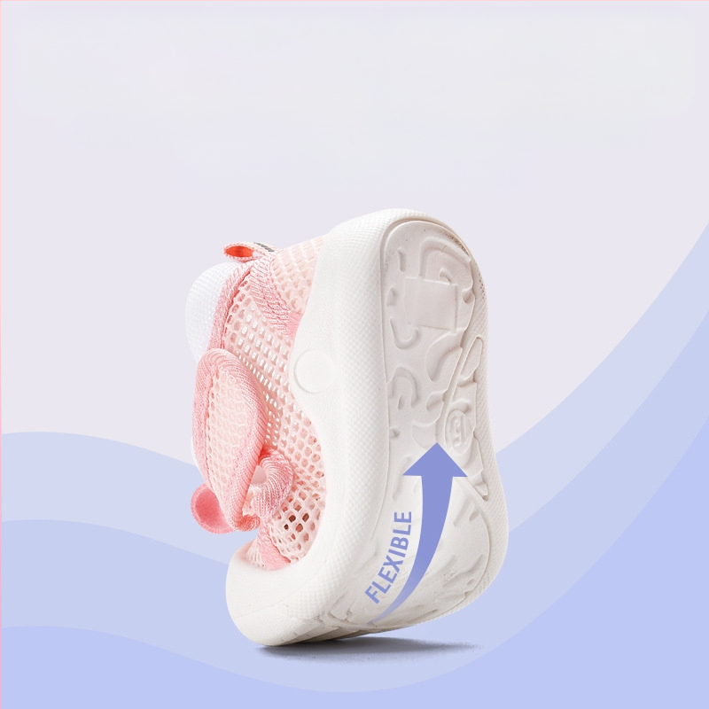 Bērnu sandales meitenēm, vasaras pastaigu apavi bērniem vecumā no 0-1-2-3 gadiem, zēnu neslīdoši mīkstas zoles sieta apavi, pēdu aizsardzība staigāšanas apguvei