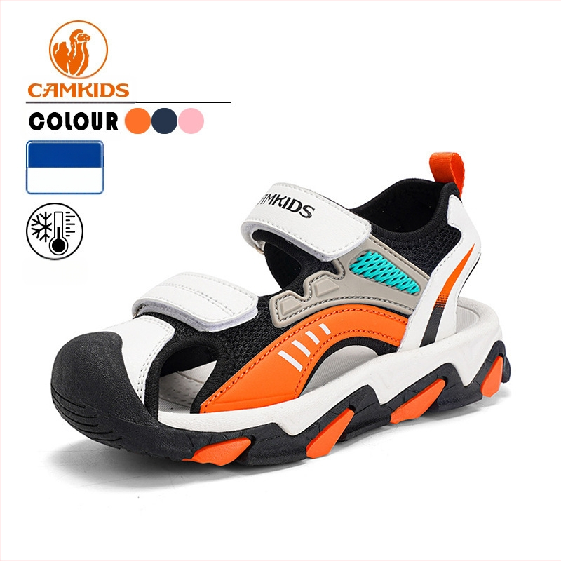 Rūpīgi atlasīti Camkids Little Camel bērnu apavi. Jaunas vasaras bērnu sandales zēnu un meiteņu pludmales apavi. Ražotājs, kas piedāvā dropshipping pakalpojumus.