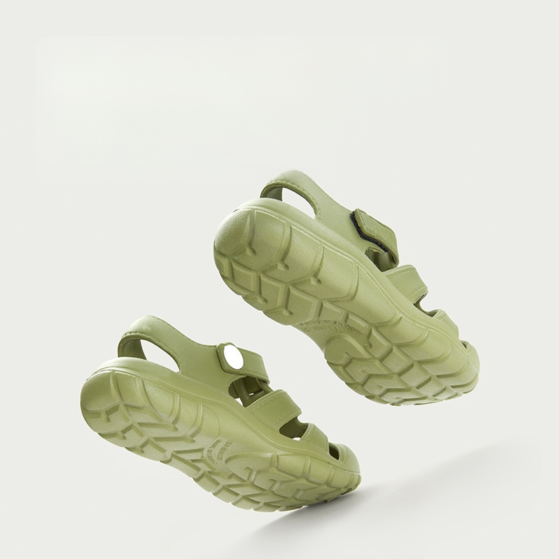 Happy Mary vasaras bērnu sandales āra pludmales vecākiem un bērniem, zēnu un meiteņu mīkstās zoles bērnu čības