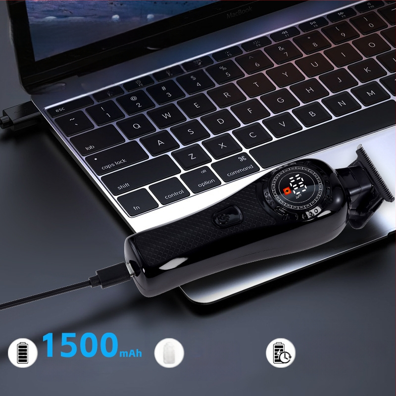 Gravēšanas matu griezējs elektriskais skuveklis matu griezējs eļļas galviņa spied LCD digitālais displejs elektriskais griezējs frizētavas matu griezējs