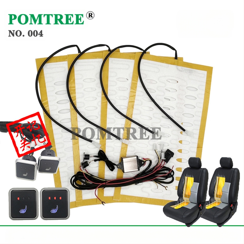 Neutralaus modelio automobilio sėdynės šildytuvas su 12 V mini trijų greičių atminties jungikliu, 25 W lydinio vielos šildymo kilimėliu