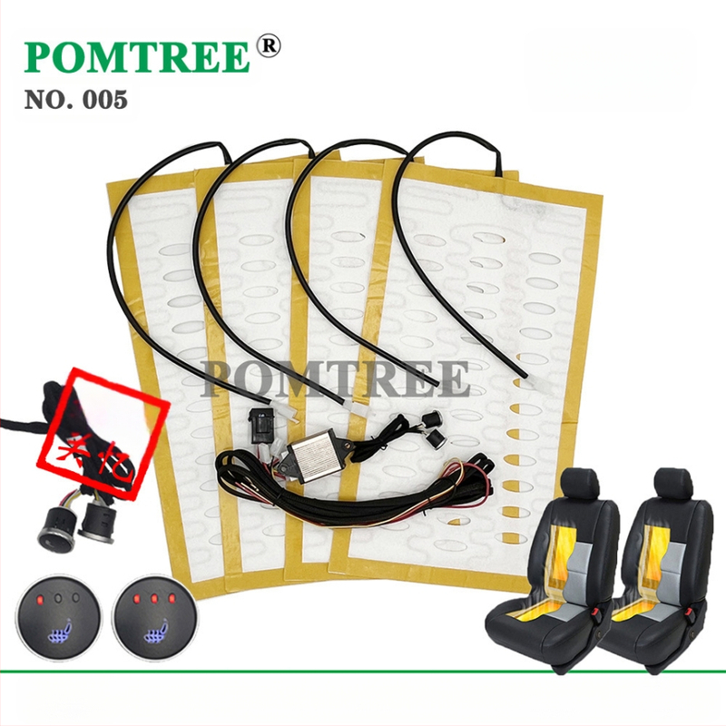 Neutralaus modelio automobilio sėdynės šildytuvas su 12 V mini trijų greičių atminties jungikliu, 25 W lydinio vielos šildymo kilimėliu