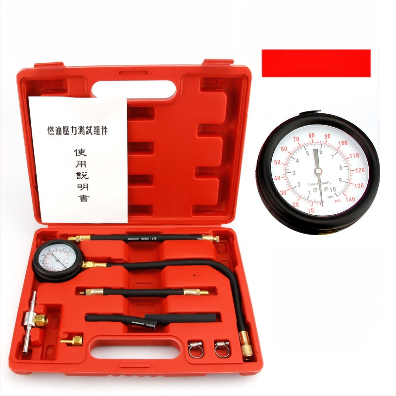 Манометър за налягане на горивото в автомобила Noridun Манометър за налягане на бензина Инструмент за откриване на автомобили Авторемонт Инструмент за поддръжка на автомобили