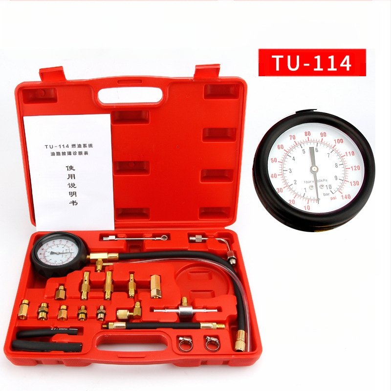 Манометър за налягане на горивото в автомобила Noridun Манометър за налягане на бензина Инструмент за откриване на автомобили Авторемонт Инструмент за поддръжка на автомобили