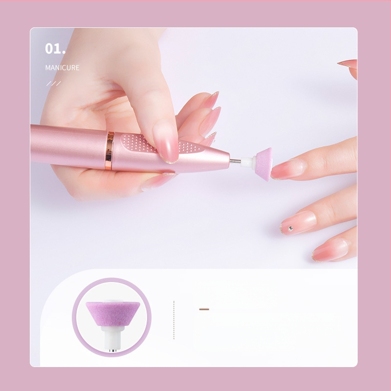 Naujas tarpvalstybinis nagų poliravimo rašiklis su USB elektriniu manikiūro poliravimo rašikliu, skirtu pašalinti negyvas odos ląsteles ir poliruoti nagus, efektyvi nagų poliravimo mašina