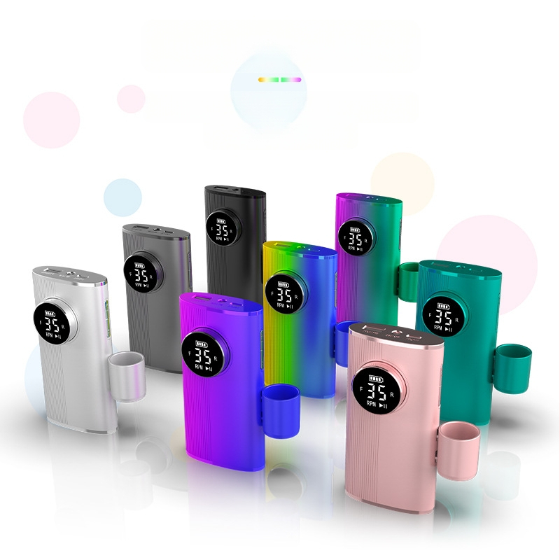 Nagų lakavimo įrankis su įkraunama baterija, universalus, skirtas nagų lako poliravimui ir šalinimui bei negyvos odos pašalinimui, nešiojamas daugiafunkcis manikiūro įrankis