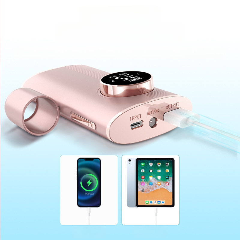 Nagų lakavimo įrankis su įkraunama baterija, universalus, skirtas nagų lako poliravimui ir šalinimui bei negyvos odos pašalinimui, nešiojamas daugiafunkcis manikiūro įrankis