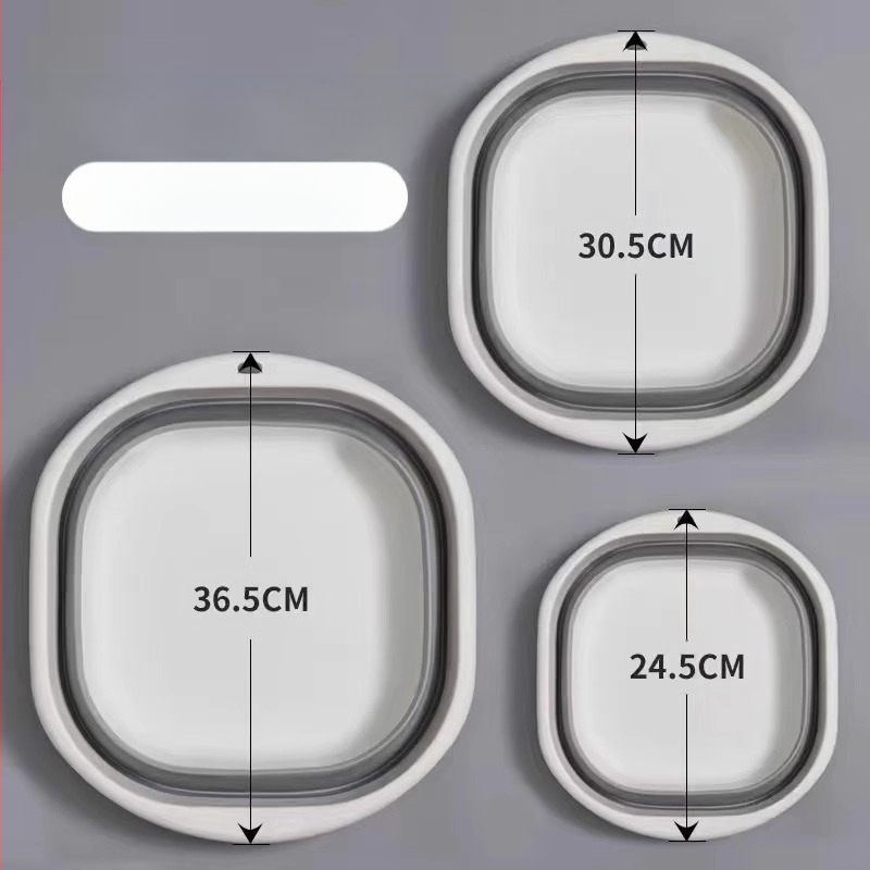 Nešiojamas silikoninis sulankstomas praustuvas, didelis sutankintas daržovių plovimo praustuvas, studentų bendrabučio plastikinis pėdų plovimo praustuvas, veido plovimo daugiafunkcis praustuvas