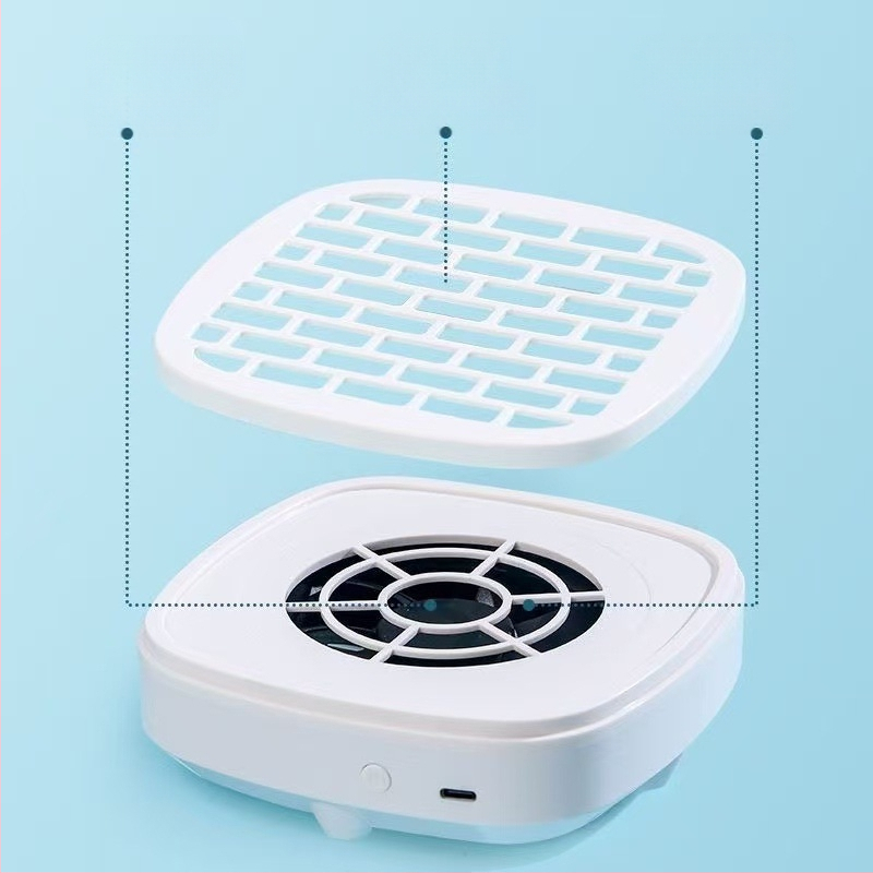 Високо всмукателна безшумна полираща прахосмукачка за премахване на нокти, преносима прахосмукачка за нокти, специален малък колектор за прах за премахване на нокти