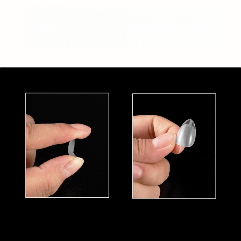 Лак за нокти сгъваем безшевен лист за нокти, гланцово матирано ултратънко удължаване на фалшиви нокти, 240 броя, кутия с лист за нокти