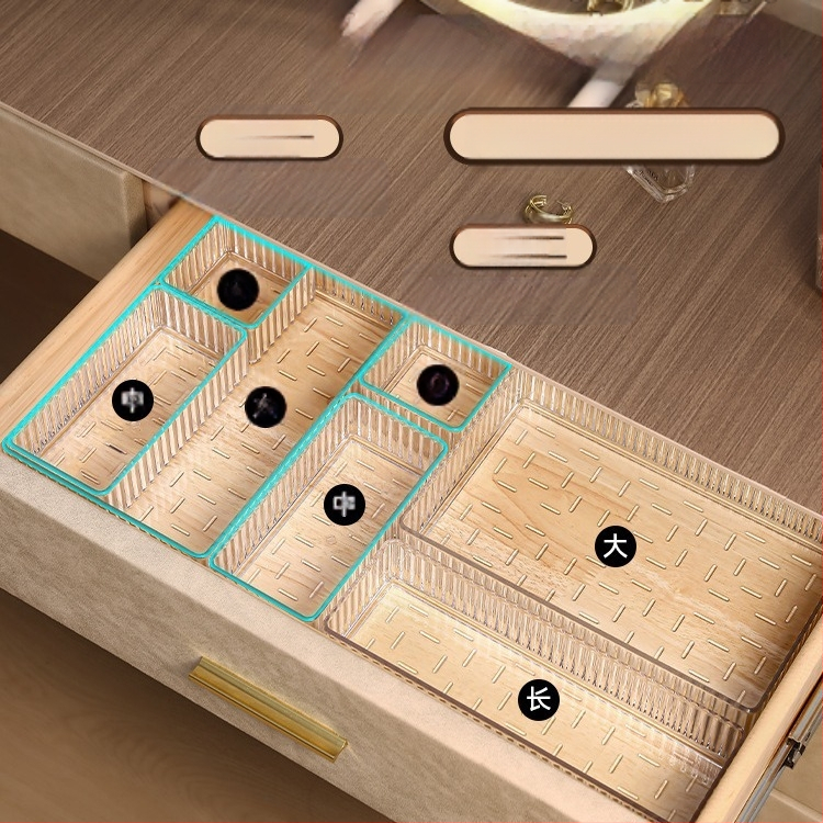 Малка кутия за козметика с отделения, тоалетка за грижа за кожата, чиния за очи, кутия за подреждане, вградена кутия за съхранение на червило