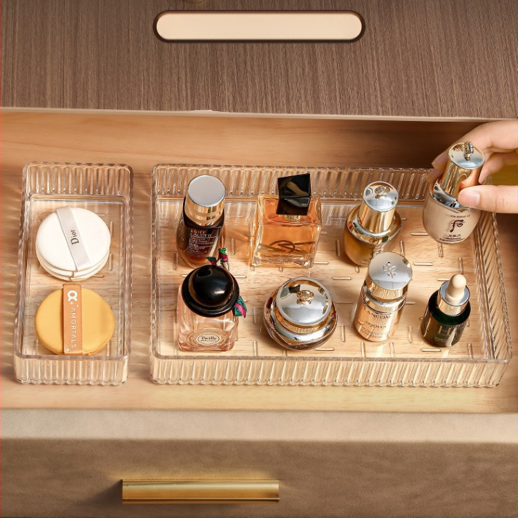 Малка кутия за козметика с отделения, тоалетка за грижа за кожата, чиния за очи, кутия за подреждане, вградена кутия за съхранение на червило