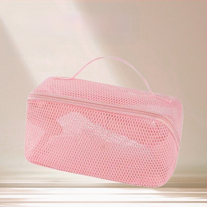 Трансгранична нова мрежеста козметична чанта с голям капацитет за жени, висок клас, преносима многофункционална чанта за съхранение на тоалетни принадлежности за пътуване