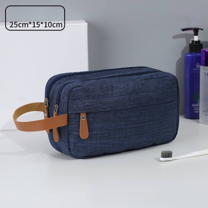 Катионна чанта за съхранение на път, разделена тоалетна чанта, преносима козметична чанта с голям капацитет за мъже, бизнес пътувания