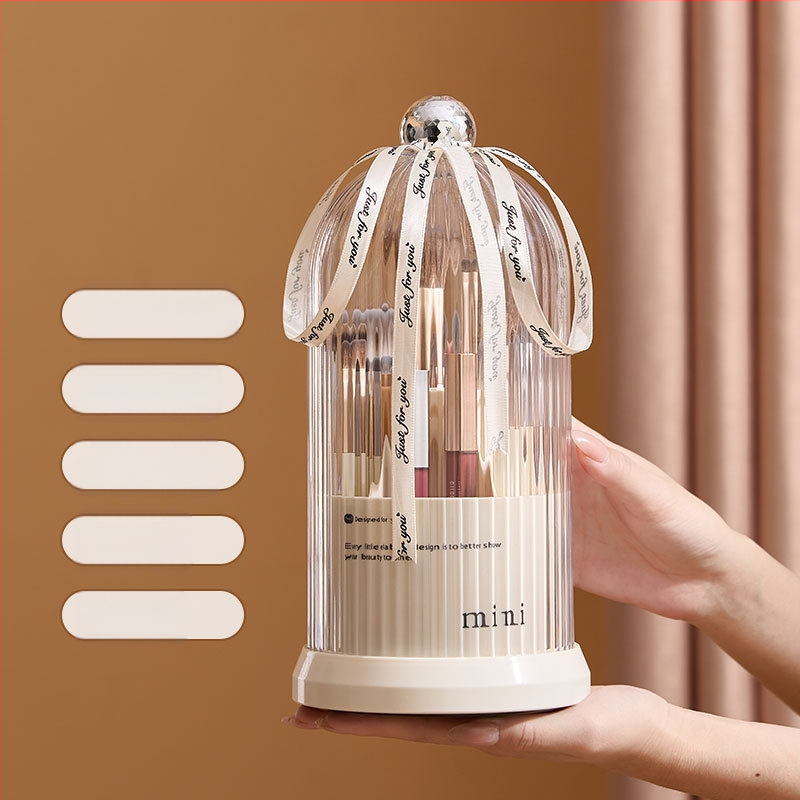 Pöörlev kosmeetikatoodete hoiukarp, mitmekihiline kulmupliiatsi hoiusilinder, lauaarvuti tualettlaud, pliiatsihoidja, huulepulk, mitmesuguste esemete hoiuriiul
