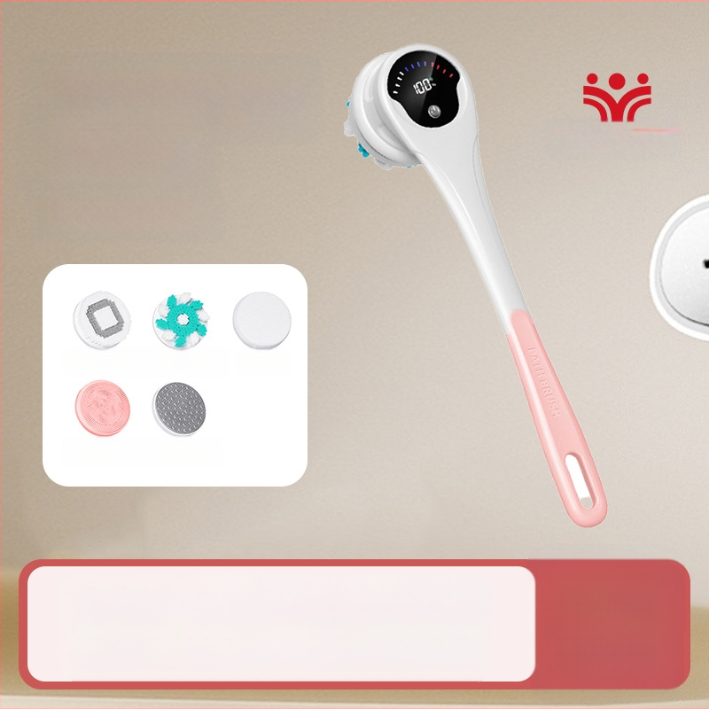 Електрическа четка за вана и душ CrossBorder, водоустойчива, с дълга дръжка, кална четка за вана в ъгли, пет в едно, електрическа въртяща се четка за вана