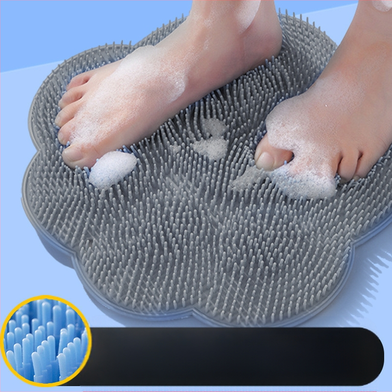 Постелка за тоалетна, подложка за крака за баня, измиване на крака за умиране, падаща постелка за крака за мързеливи хора, постелка за избърсване на гърба, артефактна всмукателна дискова постелка за поддръжка на коса