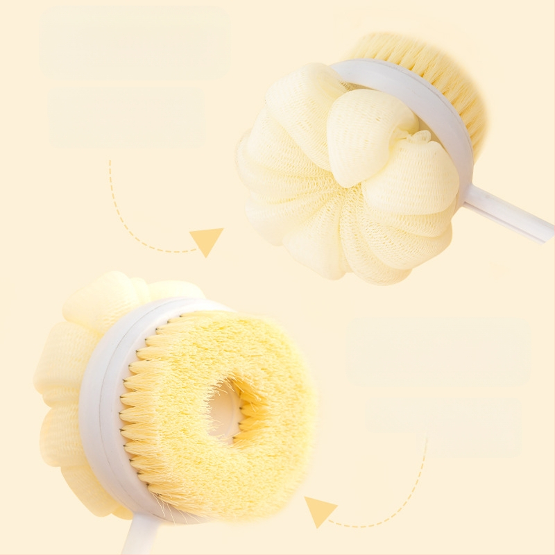 Прибираща се четка за вана, четка за вана с артефакт и мека коса, четка за вана с кал, дълга четка за вана с разтриване на гръб