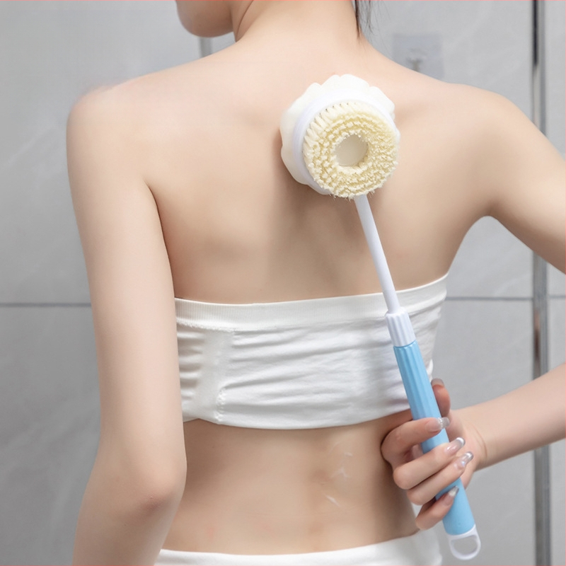 Прибираща се четка за вана, четка за вана с артефакт и мека коса, четка за вана с кал, дълга четка за вана с разтриване на гръб