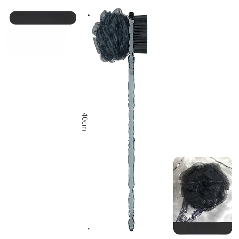 Четка за баня с търкане на гърба не изисква дълга дръжка, мека четка, двустранна четка за баня, кал за премахване на пепел, артефакт от гърба на четката за баня